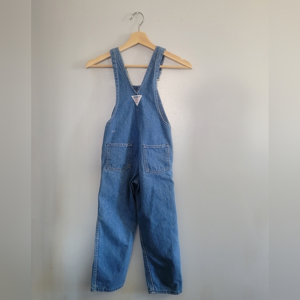 VTG OSHKOSH B'GOSH Size 6 Vestbak Denim Overalls Made In USA - Picture 2 of 9